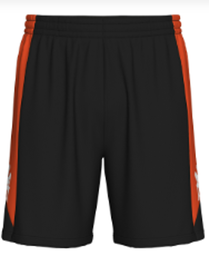 Short LUVIO enfant Noir/orange flame